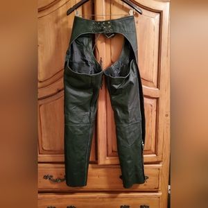 Black Brand Women's Black Leather Chaps